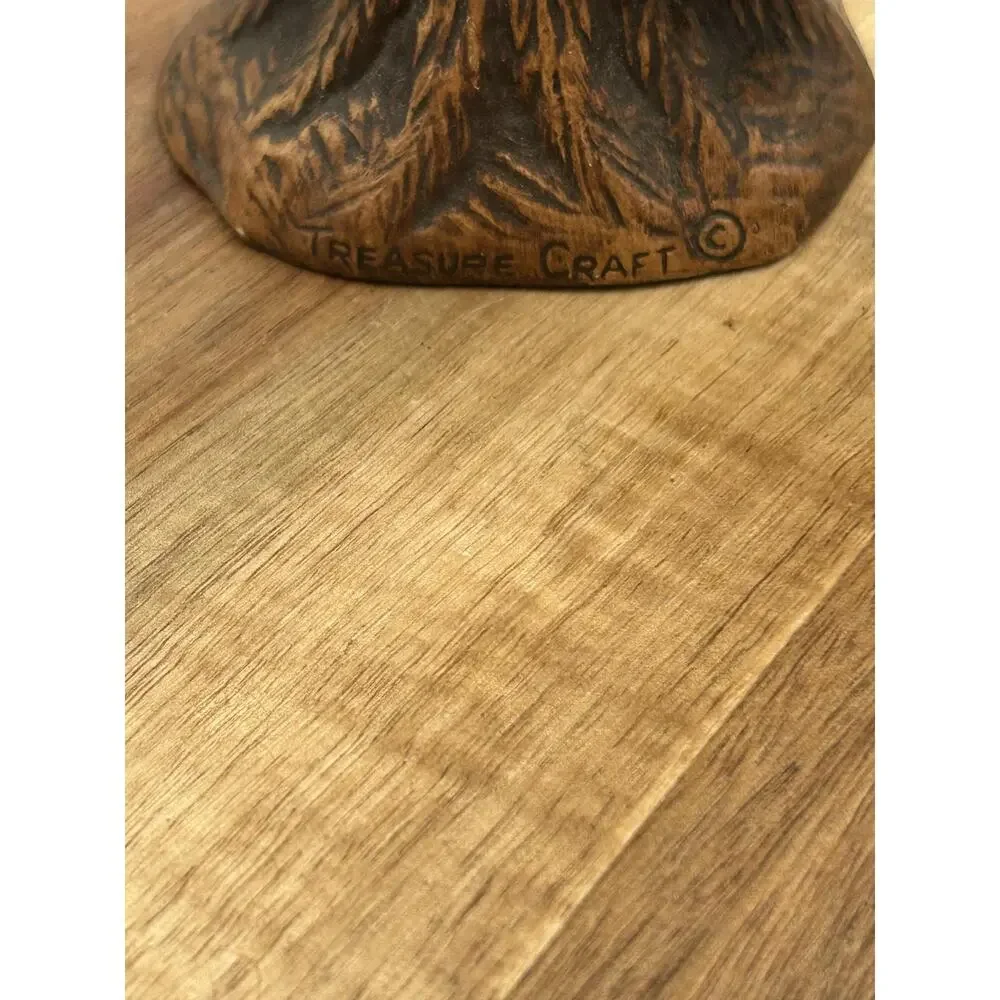 Vintage Treasure Craft Minnesota Bears Tree Trunk Salt Pepper Shaker Set Travel